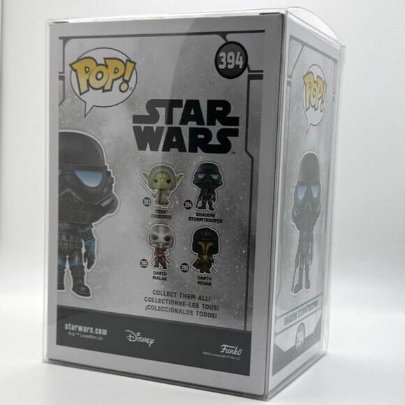Funko Pop Star Wars Shadow Stormtrooper #394 GameStop Exclusive with Protector - Picture 4 of 4
